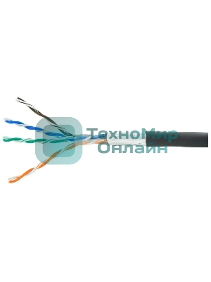 Кабель Cablexpert FPC-5051E-4-CU, FTP indoor 4x2x0.51, медный, кат.5e, однож., 305м, box, серый