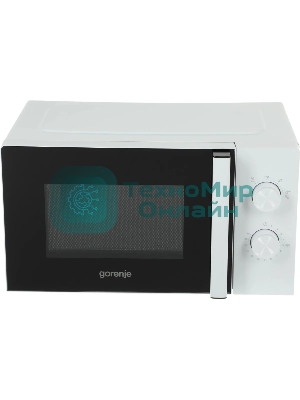 Микроволновая печь Gorenje MO20E1WH белый, 20 л, 800 Вт, переключатели - поворотный механизм