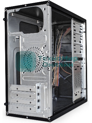 Компьютерный корпус Minitower ExeGate BA-202-UNS500 (mATX, БП UNS500 с вент. 12см, 2хUSB, аудио, черный)