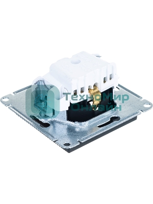 Механизм розетки 1-м СП AtlasDesign с заземл. 16А карбон SchE ATN001043