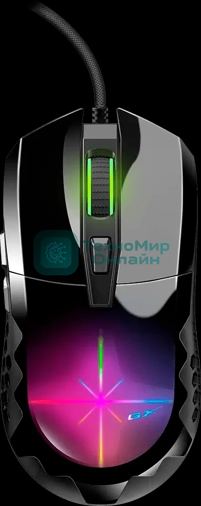 Мышь проводная Genius Scorpion M715 черный, 7200 dpi, USB, кнопки - 6