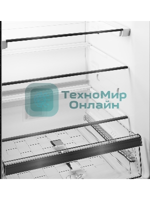 Холодильник Hotpoint HDKP 7201 W белый двухкамерный 267/100л морозилка снизу, No Frost