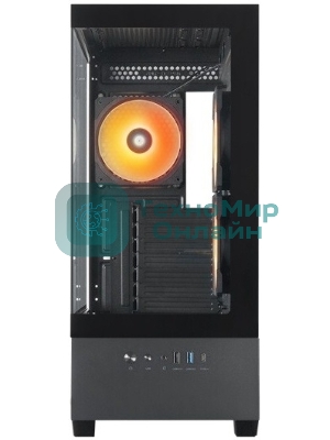 Компьютерный корпус Chieftec Vista черный без БП ATX 3x120мм 1xUSB2.0 1xUSB3.0 1xUSB3.1 audio bott PSU