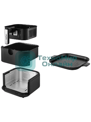 Аэрогриль Kitfort КТ-8127 черный, 1930 Вт, 2 л, сенсор, 6 программ