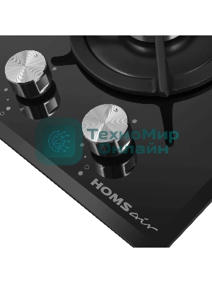 Газовая варочная панель HOMSair HGG321BK независимая, черный
