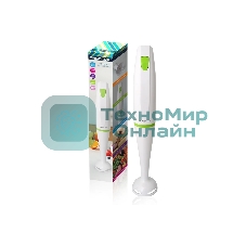 Блендер погружной Ergolux ELX-HB01-C34 (13124) 1 скорость 250 Вт, 220-240В пласт. бело-салатовый