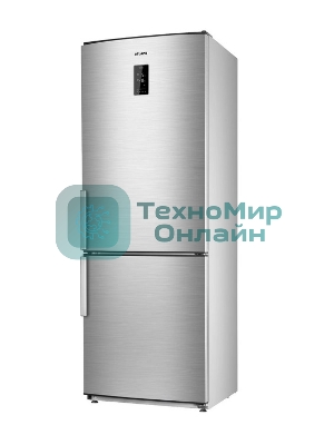 Холодильник Atlant ХМ-4524-040-ND нержавеющая сталь двухкамерный 271/100л морозилка снизу, No Frost