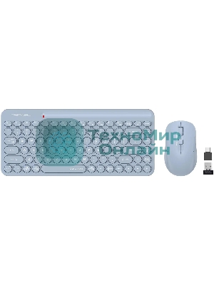 Комплект клавиатура+мышь A4Tech FStyler FG3200 Air2 беспроводной, USB, 2000 DPI, синий