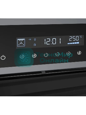 Шкаф духовой электрический Maunfeld AEOD60103G1, 60л, дверца с 3 стеклами, графит