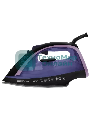 Утюг Polaris PIR2668AK 3m черный/фиолетовый 2600 Вт