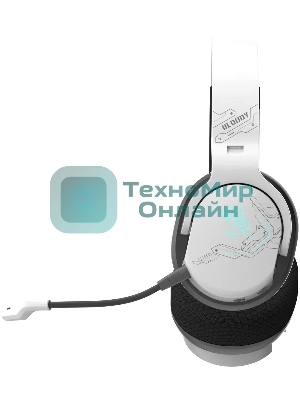 Гарнитура Bloody GR370 белый, беспроводная + проводная, Bluetooth, до 45 ч, подсветка