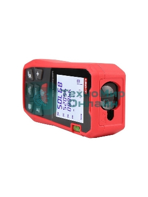 Лазерный дальномер UNI-T LM120A Диапазон расстояний (120 м); Тип дисплея (ЖК); Единицы измерения (м/фут/дюйм); Основа измерения (спереди/сзади);