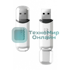 Флешка USB ADATA Classic C906 (AC906-64G-RWH), 64Gb, USB 2.0, R/W 15/5, белый