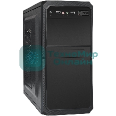 Компьютерный корпус Minitower ExeGate BA-202-UNS500 (mATX, БП UNS500 с вент. 12см, 2хUSB, аудио, черный)