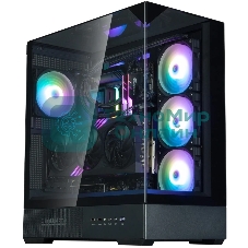 Компьютерный корпус ZALMAN P40 Prism Plus, ATX, черный, WINDOW, 3xCombo (3.5'' or 2.5