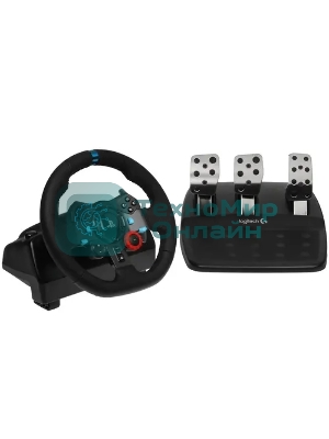 Руль LOGITECH G29 игровой (USB, для PS и PC, педали, виброотдача, 941-000113/941-000112/941-000142)
