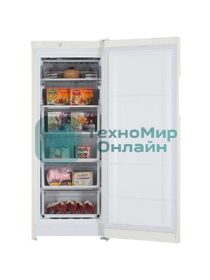 Морозильная камера Indesit DSZ 4150 E, бежевый, 204л, 6 ящиков