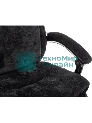 Кресло руководителя Бюрократ T-9950MSG-F Fabric черный Light-20, крестов. пластик, подст. для ног