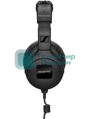 Проводные наушники Sennheiser HD 300 PRO черный, полноразмерные, Jack 3.5 мм