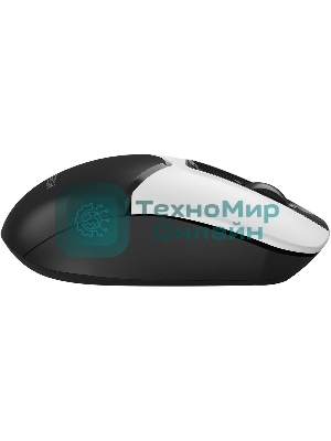 Мышь беспроводная A4Tech Fstyler FG12S белый/черный, 1200 dpi, радиоканал, USB, кнопки - 3