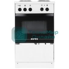Плита электрическая Мечта 341Т белый, конфорок 3 электрических, духовка 49 л, 50 см x 85 см x 60 см