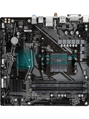 Материнская плата Gigabyte A520M DS3H AC, AM4, AMD A520, 4xDDR4, 4xSATA, 1xM.2, 1xPCIe 3.0 x16, 2xPCIe x1, 1xHDMI, 1xDP, 1xDVI-D, 1x 1Gb LAN, Wi-Fi, Bluetooth, 4xUSB-A 3.2 Gen 1, 2xUSB-A 2.0, 3x3.5 мм, 7.1, mATX
