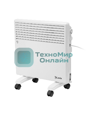 Конвектор электрический MTX CH-1000, белый, 1000 Вт, 10 м2, термостат