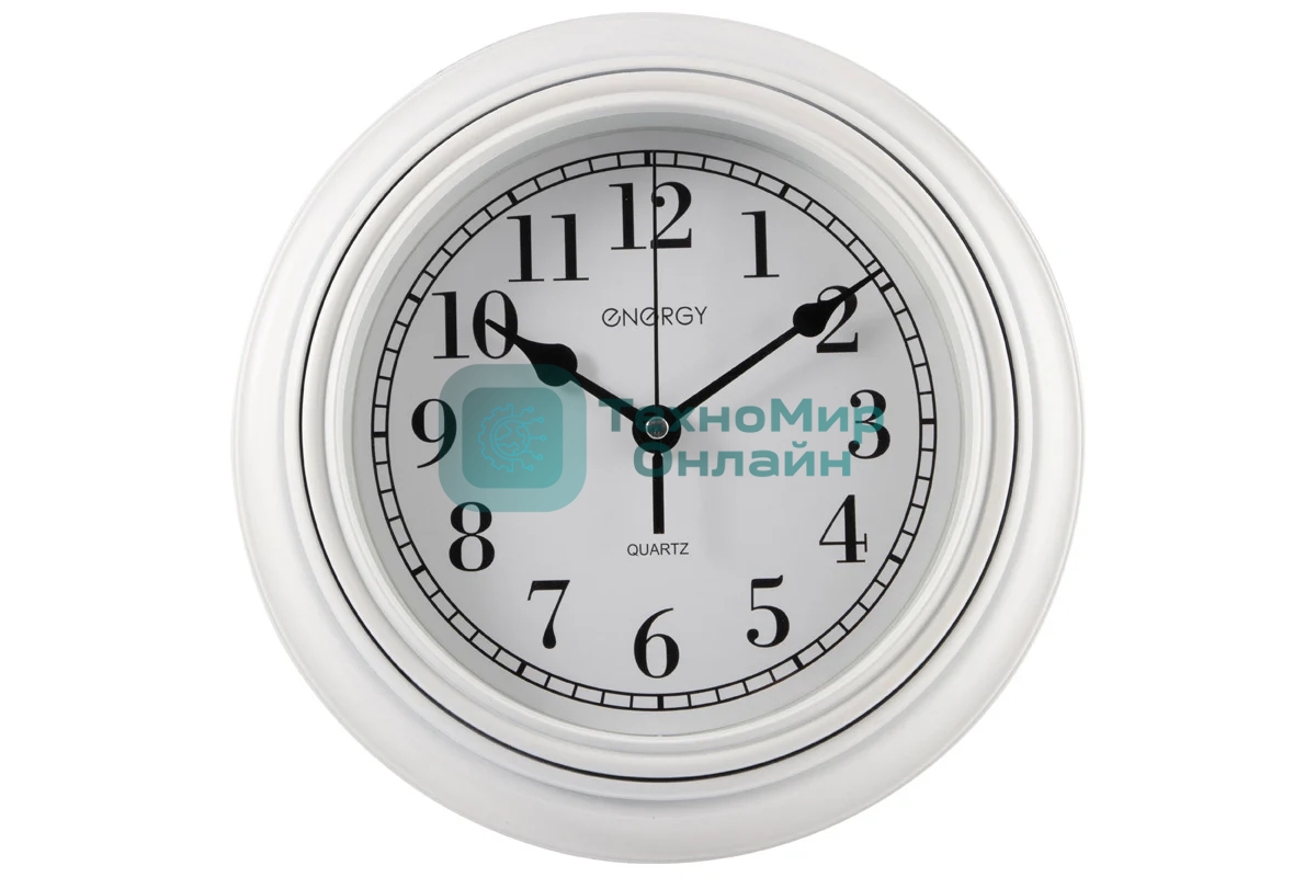 Часы настенные кварцевые ENERGY модель ЕС-141 белые