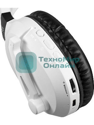 Гарнитура Defender Phantom Pro белый, беспроводная + проводная, Bluetooth, USB / mini jack 3.5 мм