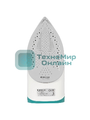 Утюг BRAYER BR4008 серый/зеленый, 2400 Вт, 25 г/мин, 140 г/мин, 330 мл