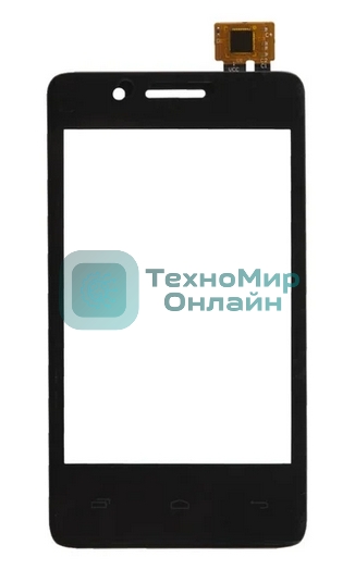 Сенсорное стекло (тачскрин) для Fly IQ436i ERA Nano 9, черное