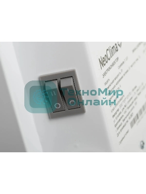 Конвектор электрический Neoclima Comforte T2.5 ЭВНА-2,5/230С2белый, 2500 Вт, 25 м2, термостат
