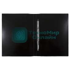 Папка метал.пруж.скоросш. Бюрократ DeLuxe DL07PBBERRY A4 пластик 0.7мм кор.27мм черничный