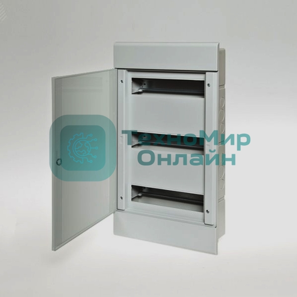 Щит распределительный встраиваемый на 36 модулей с дверцей белый IP40 (ЩРв-П-36) 547х299х103мм 68136