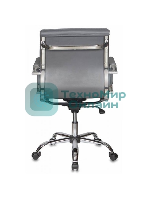 Кресло Бюрократ CH-993-Low/grey серый, экокожа