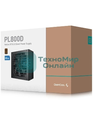 Блок питания Deepcool/GamerStorm PL800D (R-PL800D-FC0B-WDEU-V2), 800Вт, 80 PLUS Bronze, 120мм, черный