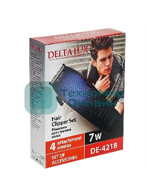 Машинка для стрижки Delta LUX DE-4218 синий