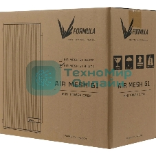 Компьютерный корпус AeroCool/Formula Air Mesh G1 черный без БП mATX 1x80мм 2xUSB 2.0 1xUSB3.1 audio bott PSU