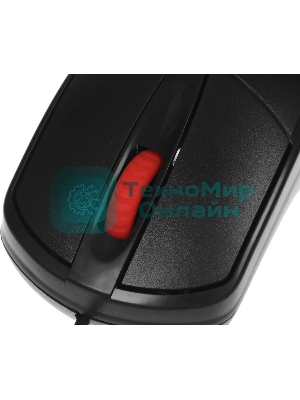 Мышь проводная Defender Icon MB-057 черный, 1000 dpi, USB, кнопки - 3