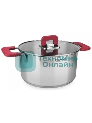 Набор 8 предметов Rondell RDS-1662, Кастрюли с/кр 20 см (3,0 л), 24 см (5,6 л), ковш с/кр 16 см (1,4 л), сотейник б/кр 2