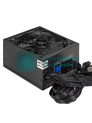Блок питания ExeGate 650PPX RTL (EX259612RUS), 650Вт, 140мм, модульный, черный