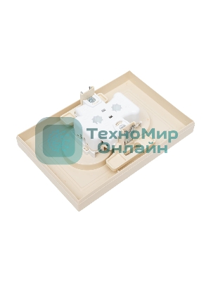 Розетка 2-м СП AtlasDesign 16А IP20 без заземл. защ. шторки в сборе беж. SE ATN000222