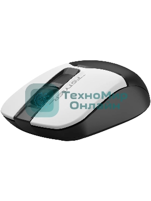 Мышь беспроводная A4Tech Fstyler FG12S белый/черный, 1200 dpi, радиоканал, USB, кнопки - 3