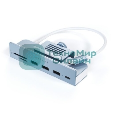 USB-концентратор Satechi USB-C Clamp Hub for 24-inch IMAC (3xUSB 3.0, USB Type-C, SD, micro-SD), Синий ST-UCICHB
