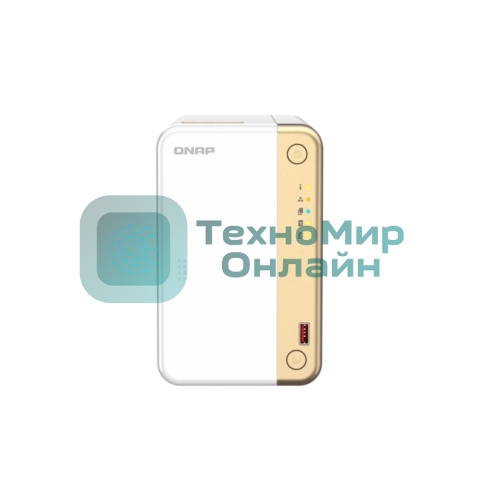 Сетевое хранилище channel QNAP TS-262-4G NAS 2 HDD trays, 2 x M.2 NVMe PCIe Gen 3 x1, 2-core Intel Celeron N4505 2.9 GHz, 4 Gb RAM (4Gb max), 1x2.5 Gigabit Ethernet, Slot PCIe Gen 3 x2, 2 USB 3.2 Gen 2 (10Gbps) Port, 2xUSB USB 2.0 port, 1xHDMI 2.0