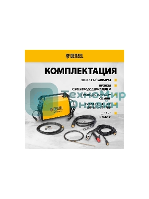 Аппарат инвертор. полуавтомат. сварки Denzel MultiMIG-200DP Synergy Double Pulse, 200 А, ПВ 80%