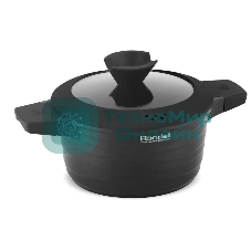 Кастрюля Rondell Walzer RDA-766, 4.7 л, 24 см, с крышкой, черный