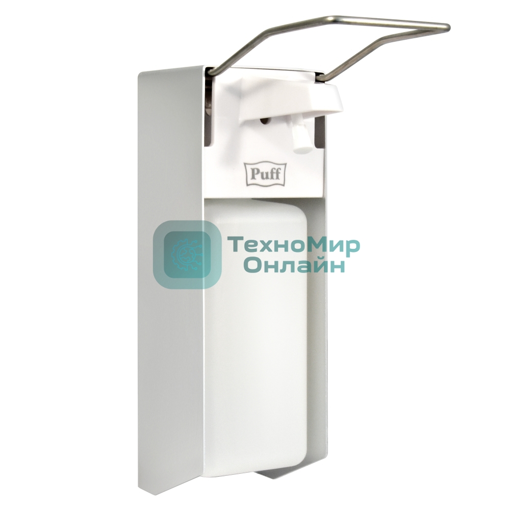 Локтевой дозатор для жидкого мыла и дез. растворов, 1000 мл, Puff-8191, 26х23х10 см