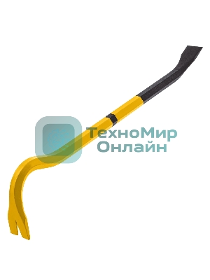 Лом-гвоздодер Denzel 450 мм, шестигранный 16 мм, окрашенный, сталь 65