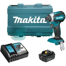 Шуруповерт Makita DTD153RT, Аккумуляторная, 18В, Ударный, Кейс